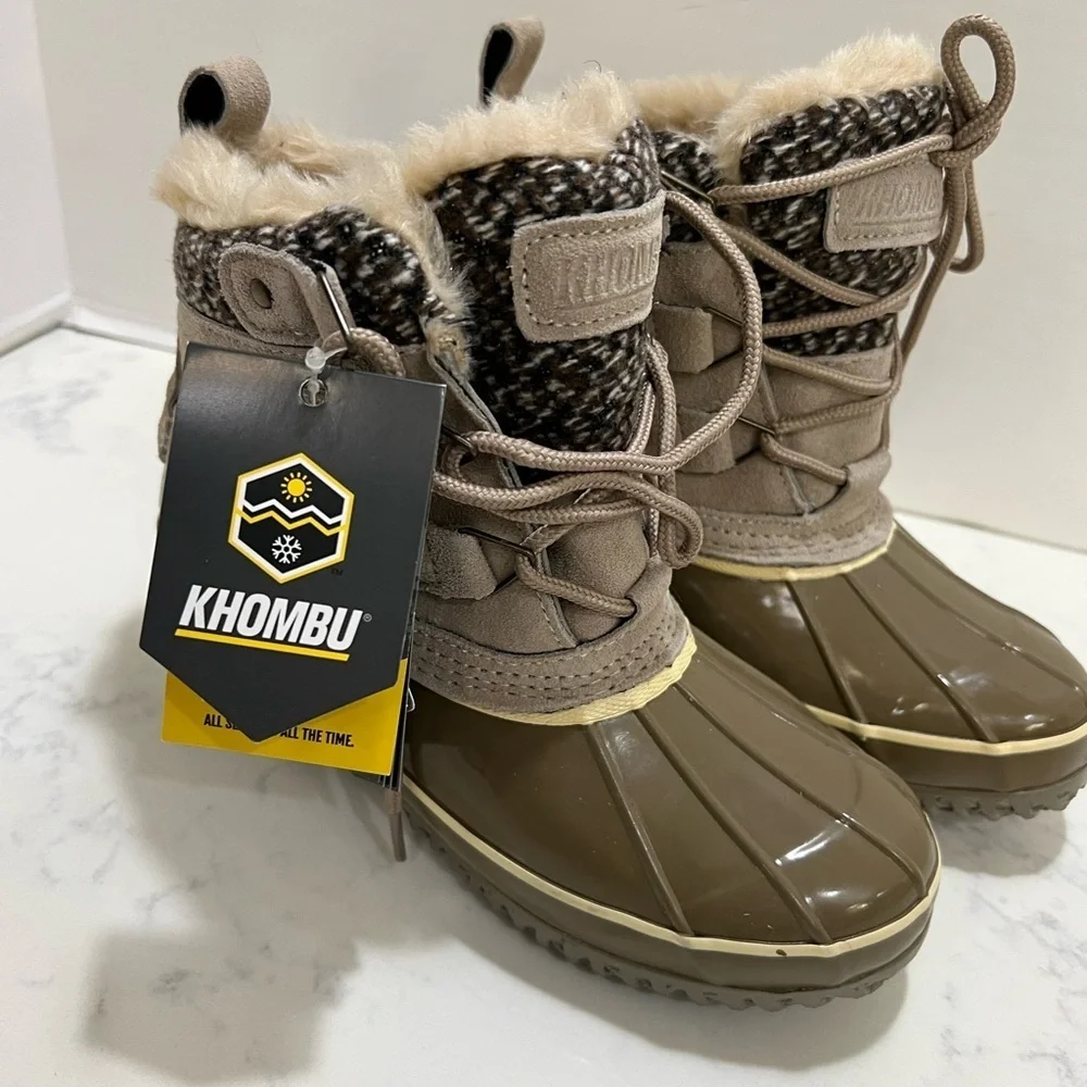 US Ski Team Tan and Brown Winter Boots